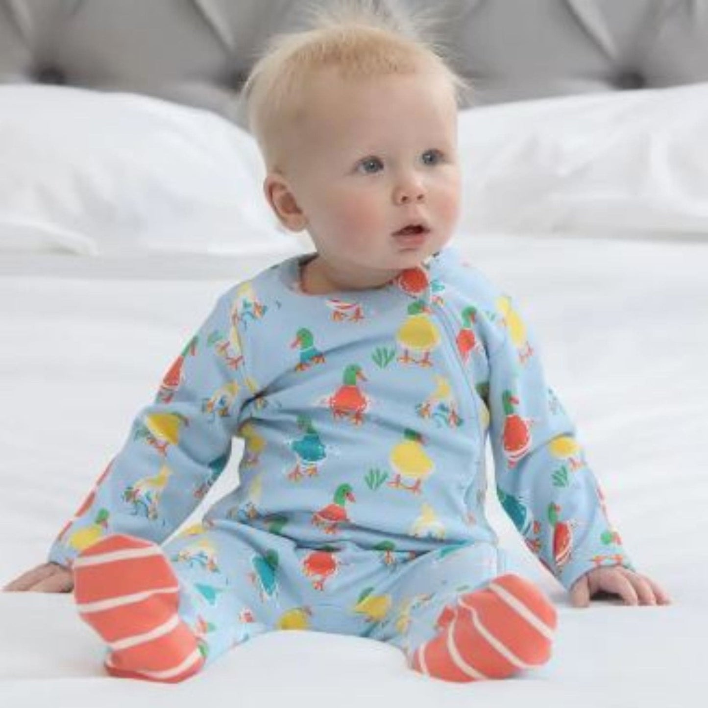 Duck Sleepsuit Modelled