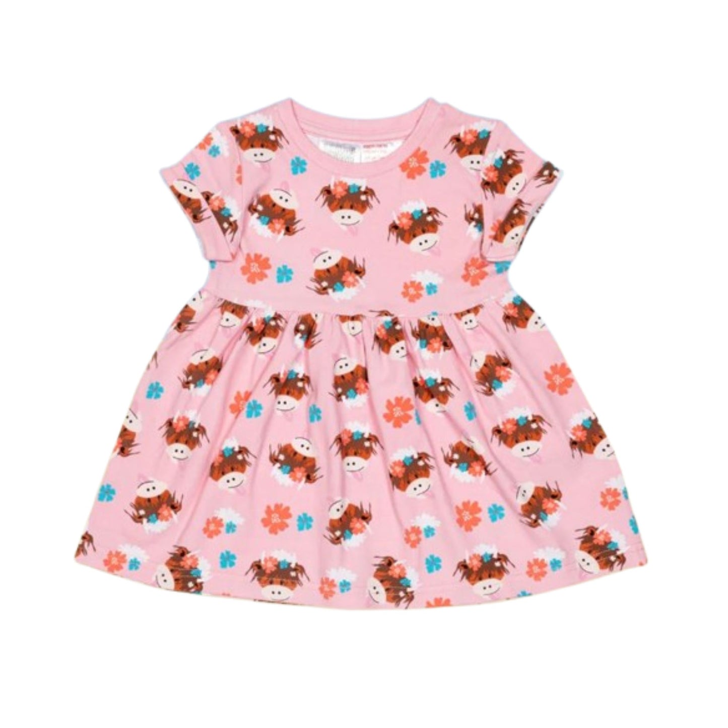 Highland Cow Baby Dress