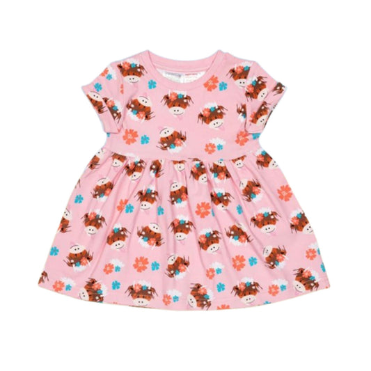 Highland Cow Baby Dress